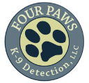 Logo for Four Paws K-9 Detection LLC